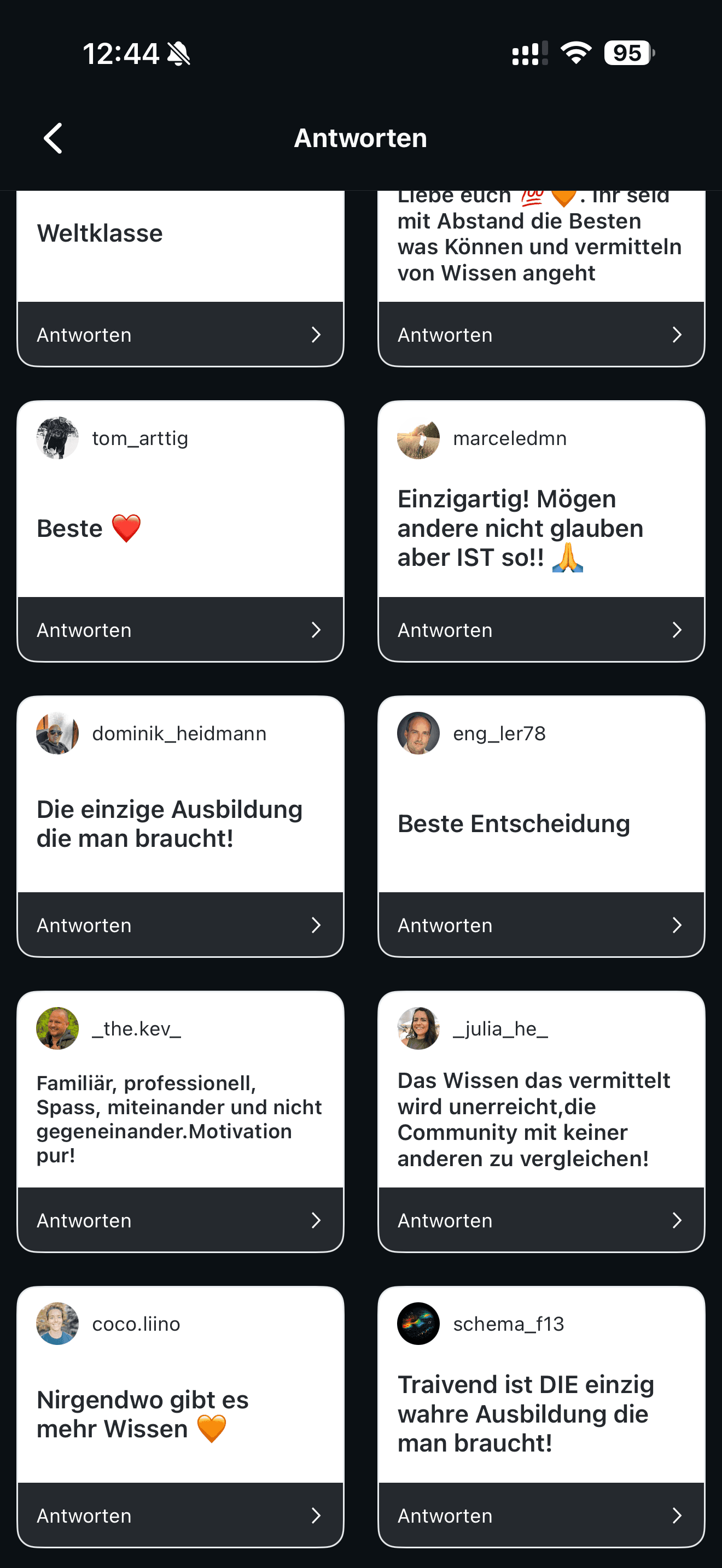 Feedback aus der Traivend Community