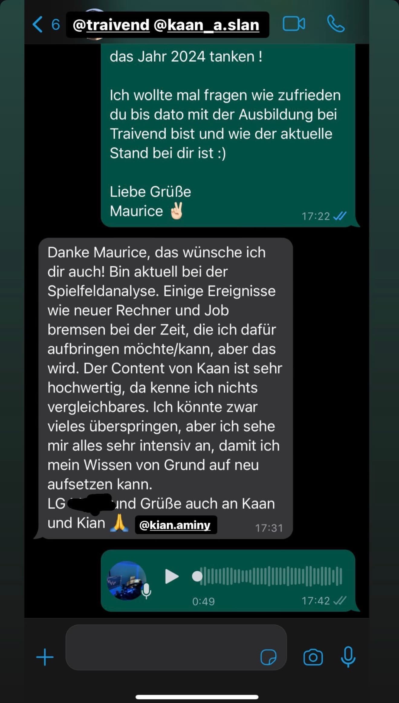 Feedback aus der Traivend Community