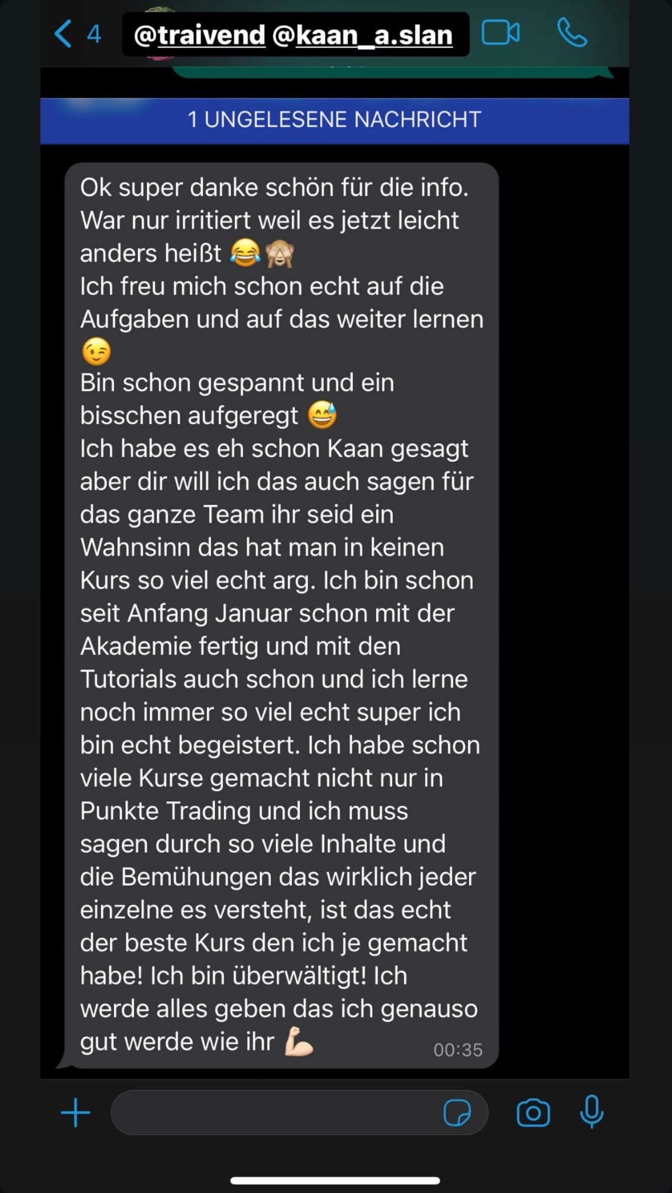 Feedback aus der Traivend Community