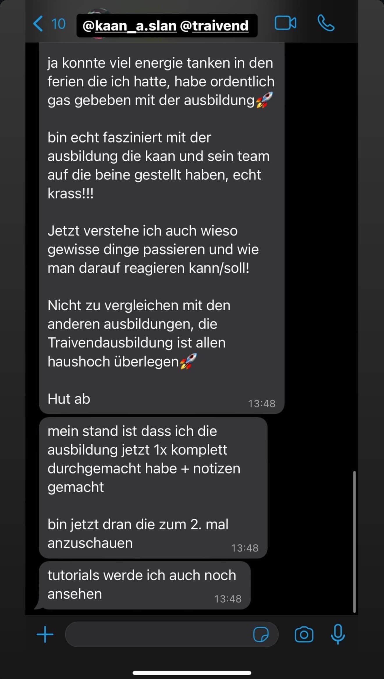 Feedback aus der Traivend Community