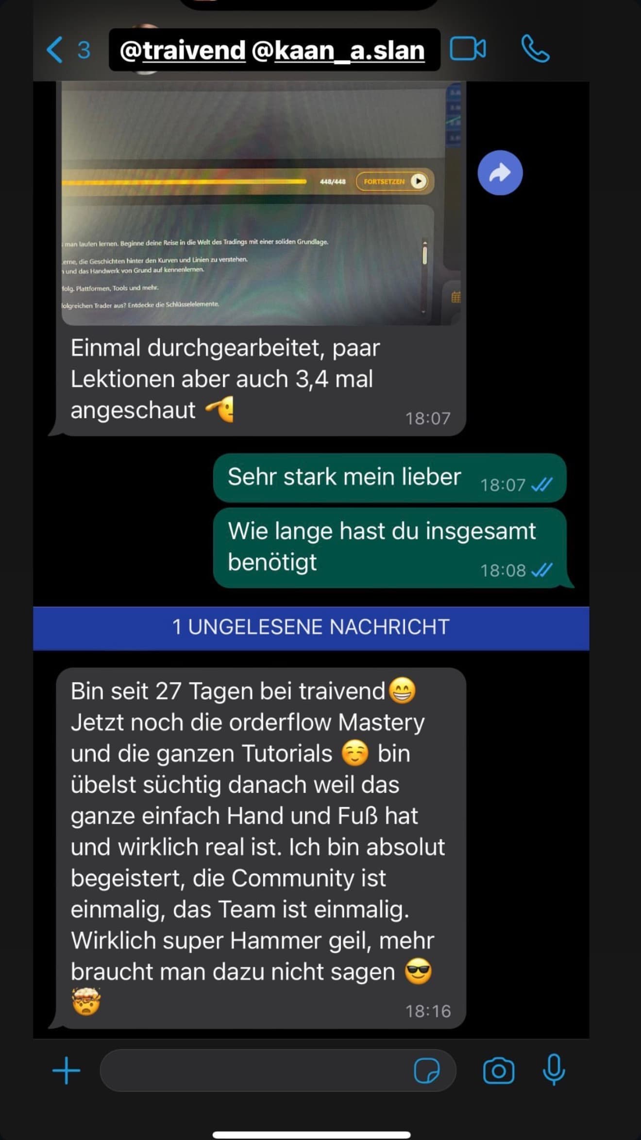 Feedback aus der Traivend Community