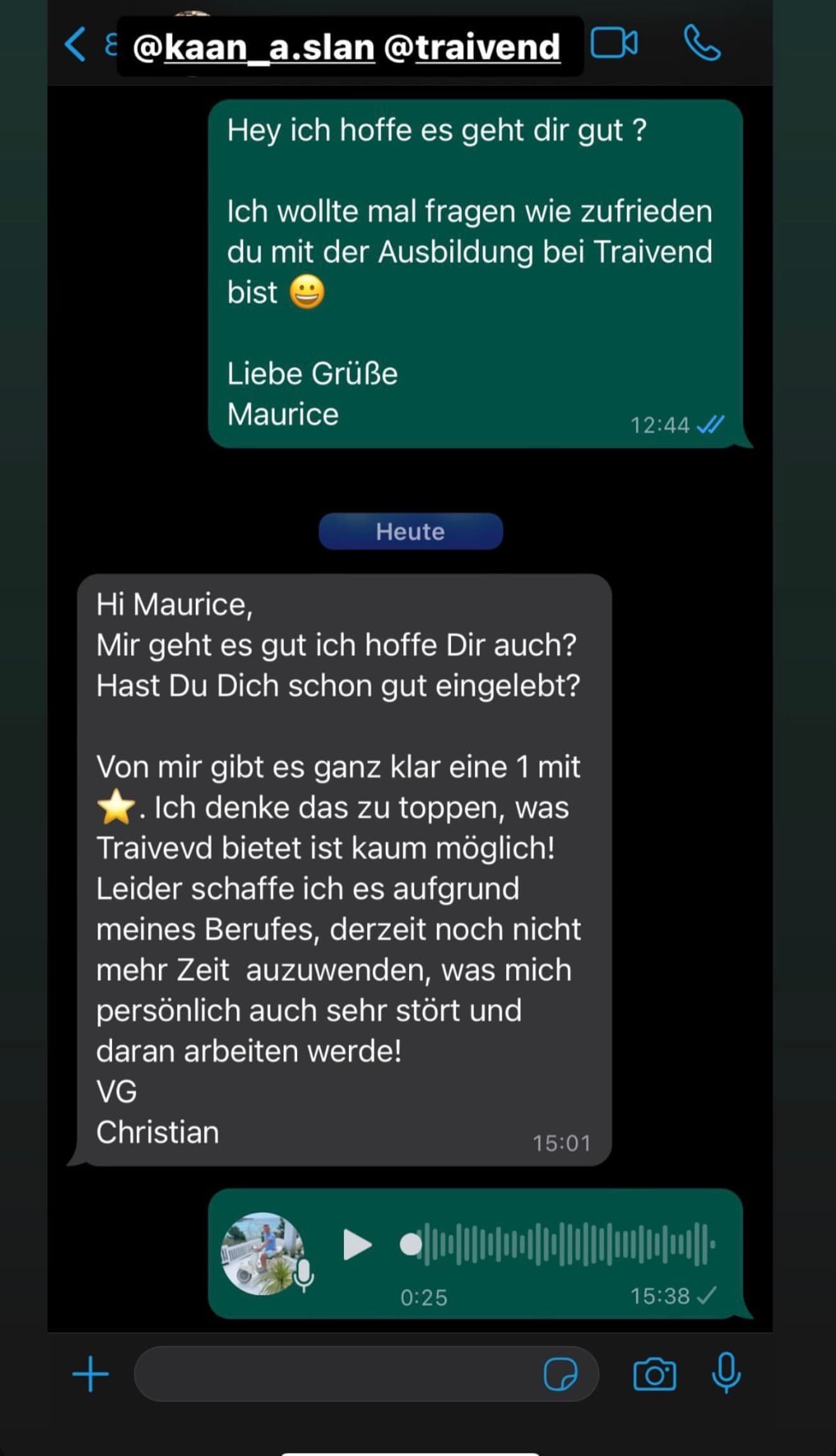 Feedback aus der Traivend Community