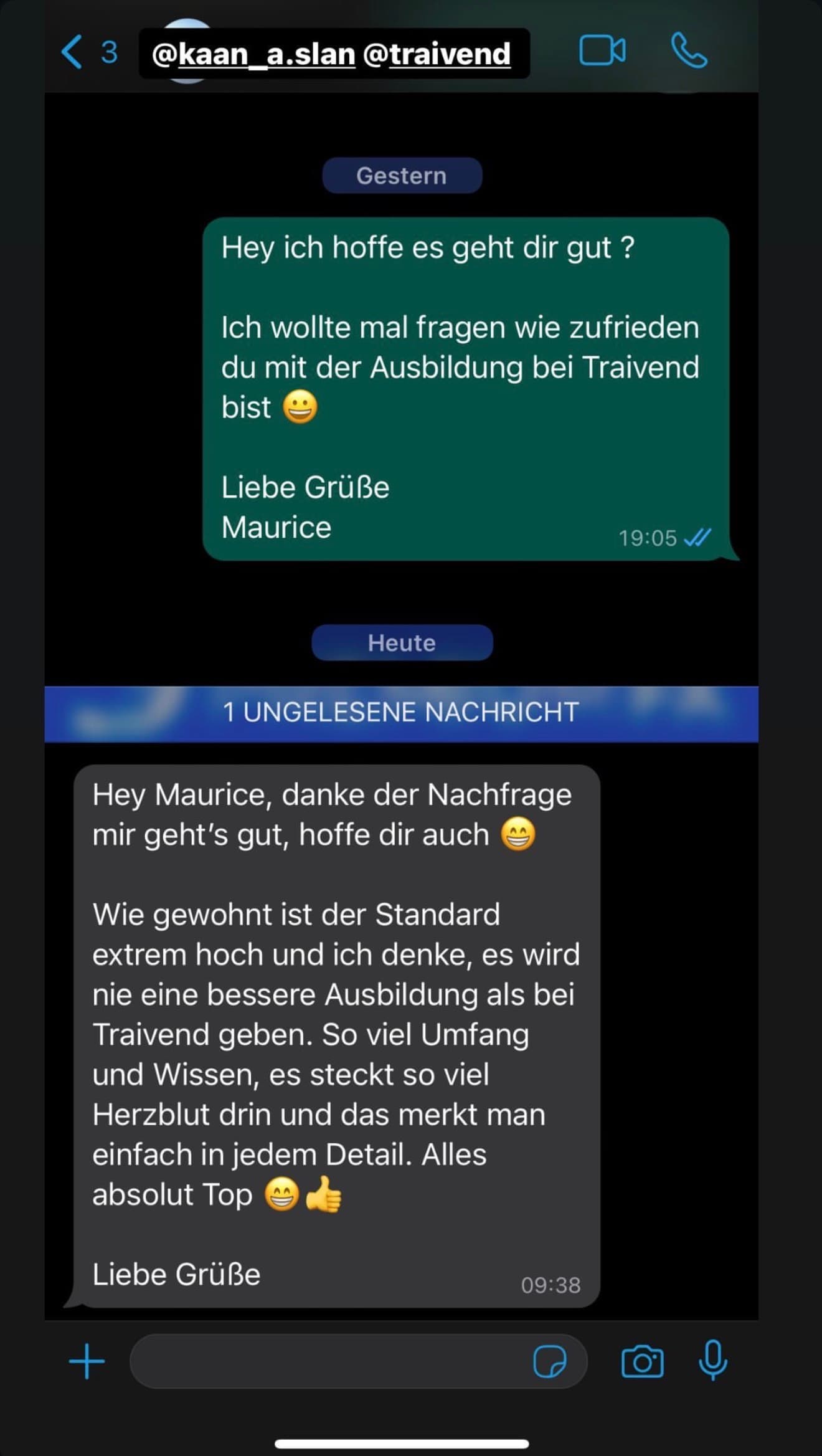 Feedback aus der Traivend Community