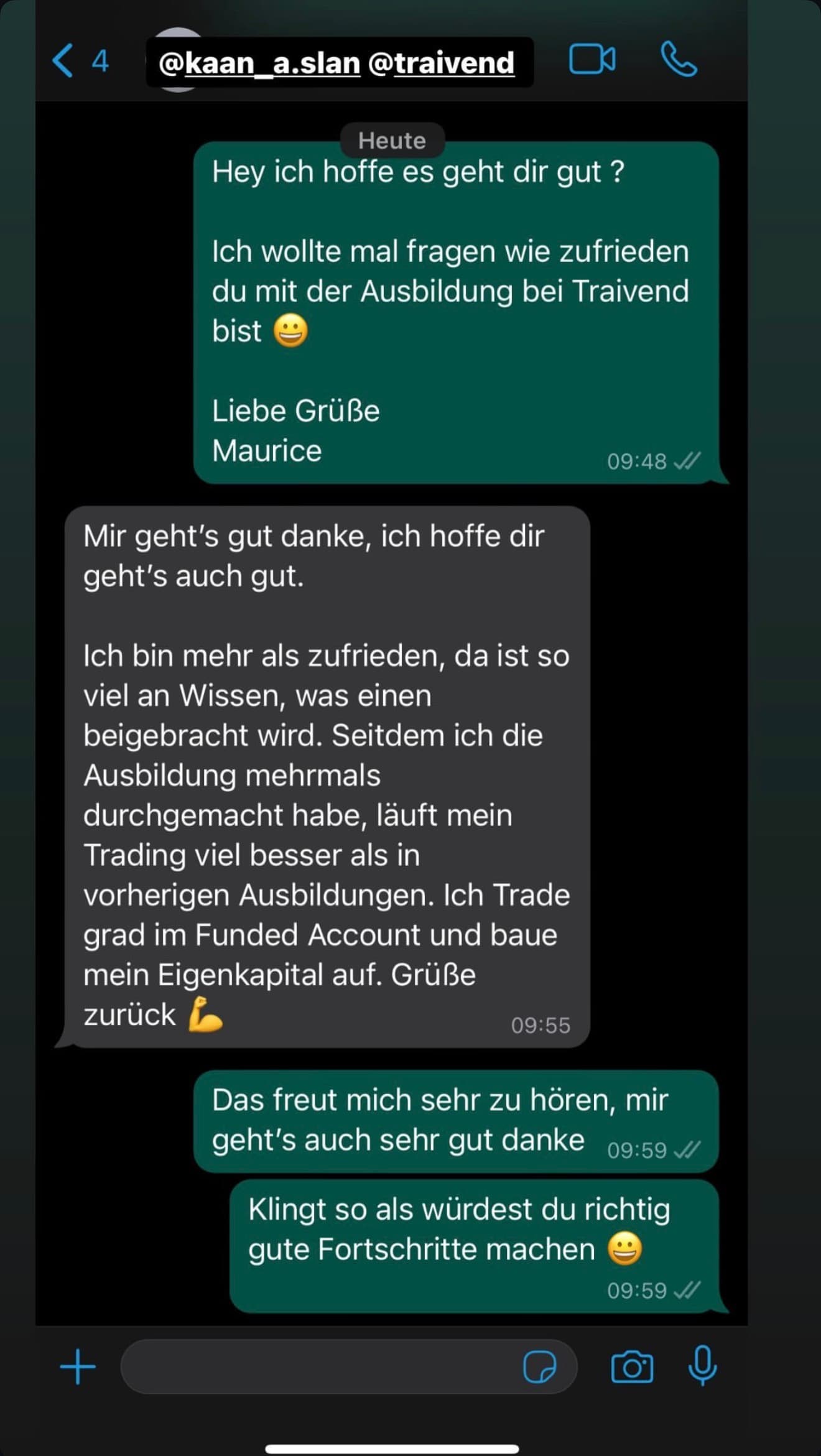 Feedback aus der Traivend Community