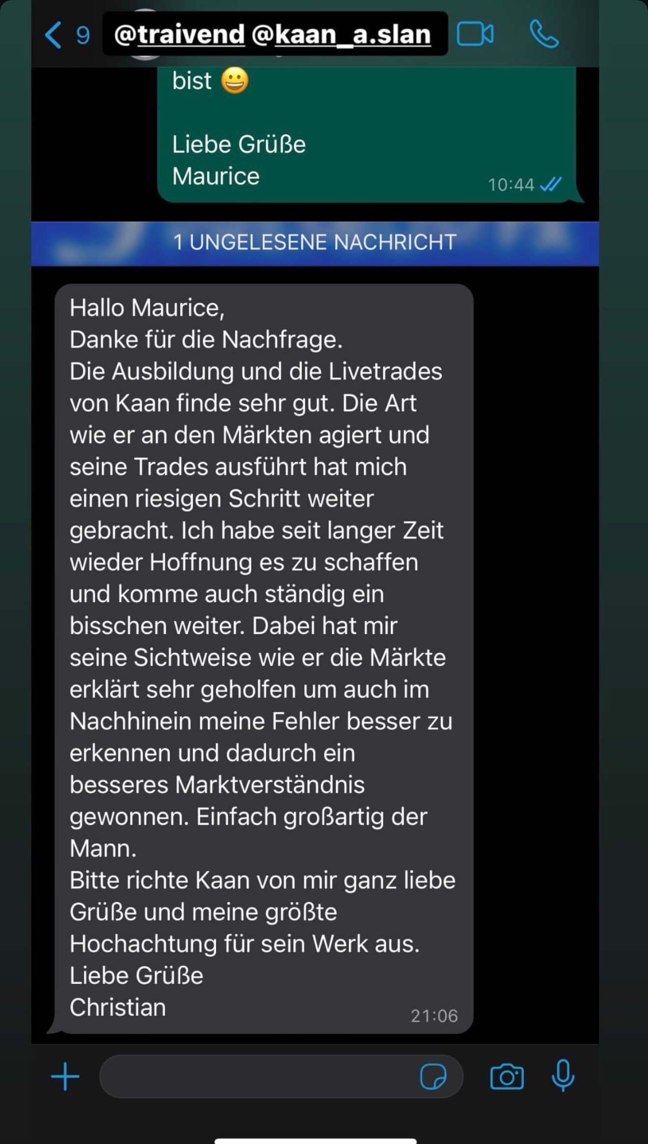 Feedback aus der Traivend Community