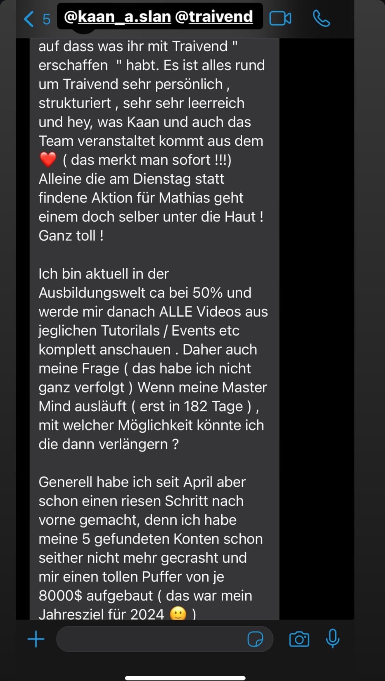 Feedback aus der Traivend Community