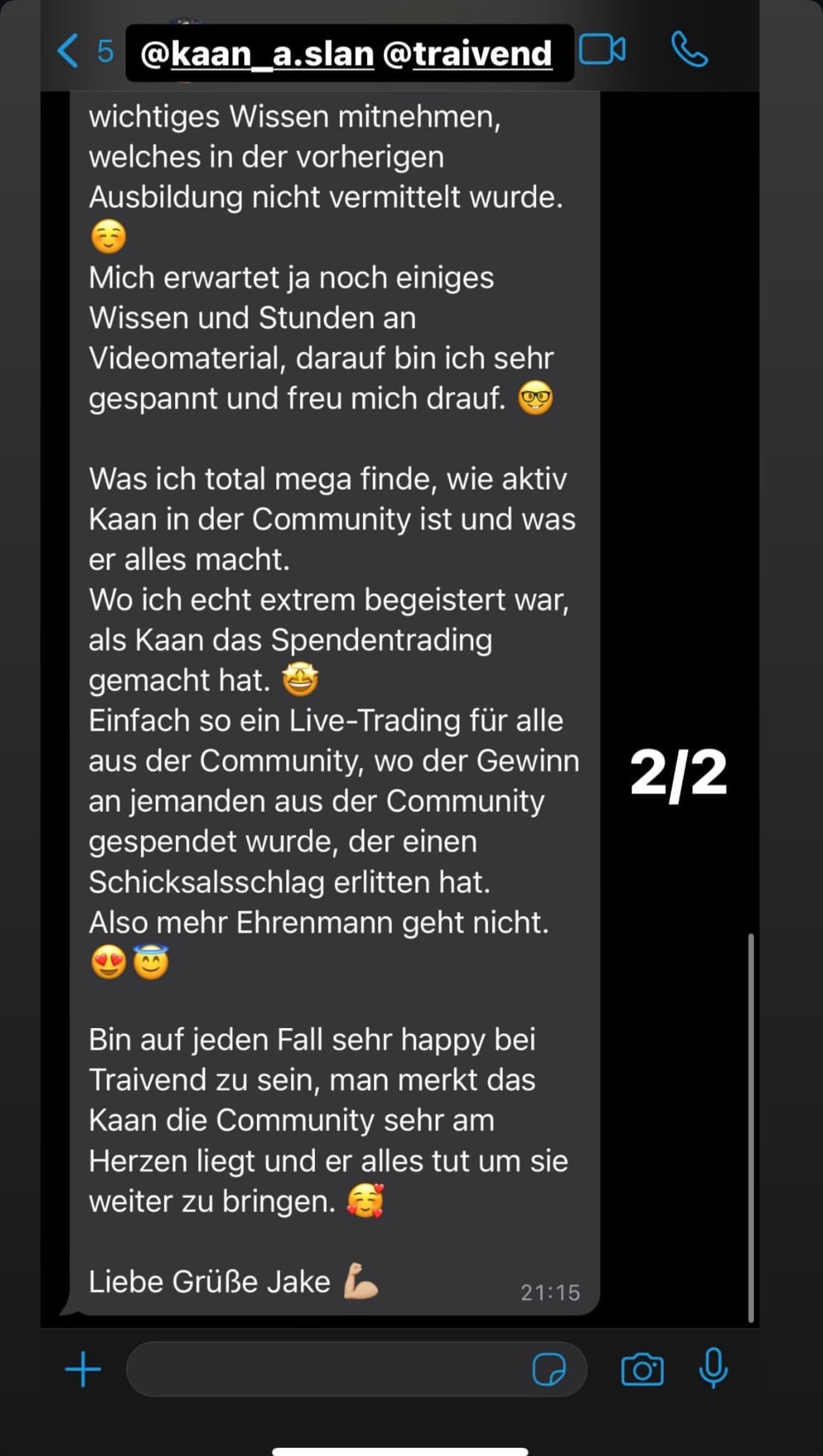 Feedback aus der Traivend Community