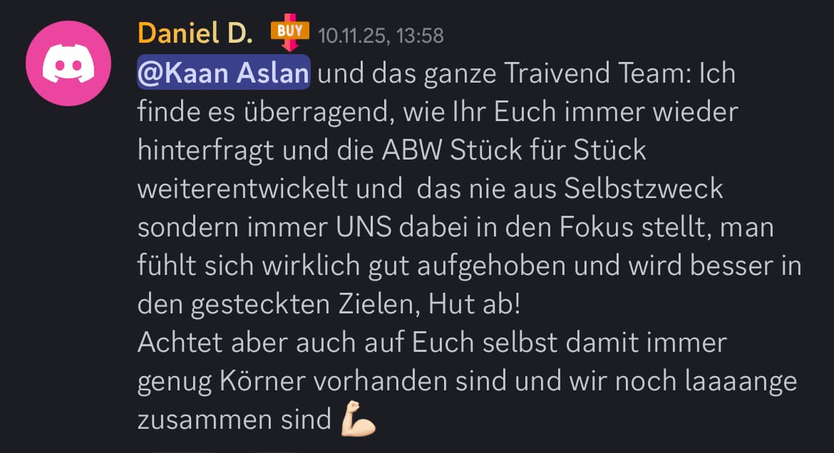 Feedback aus der Traivend Community