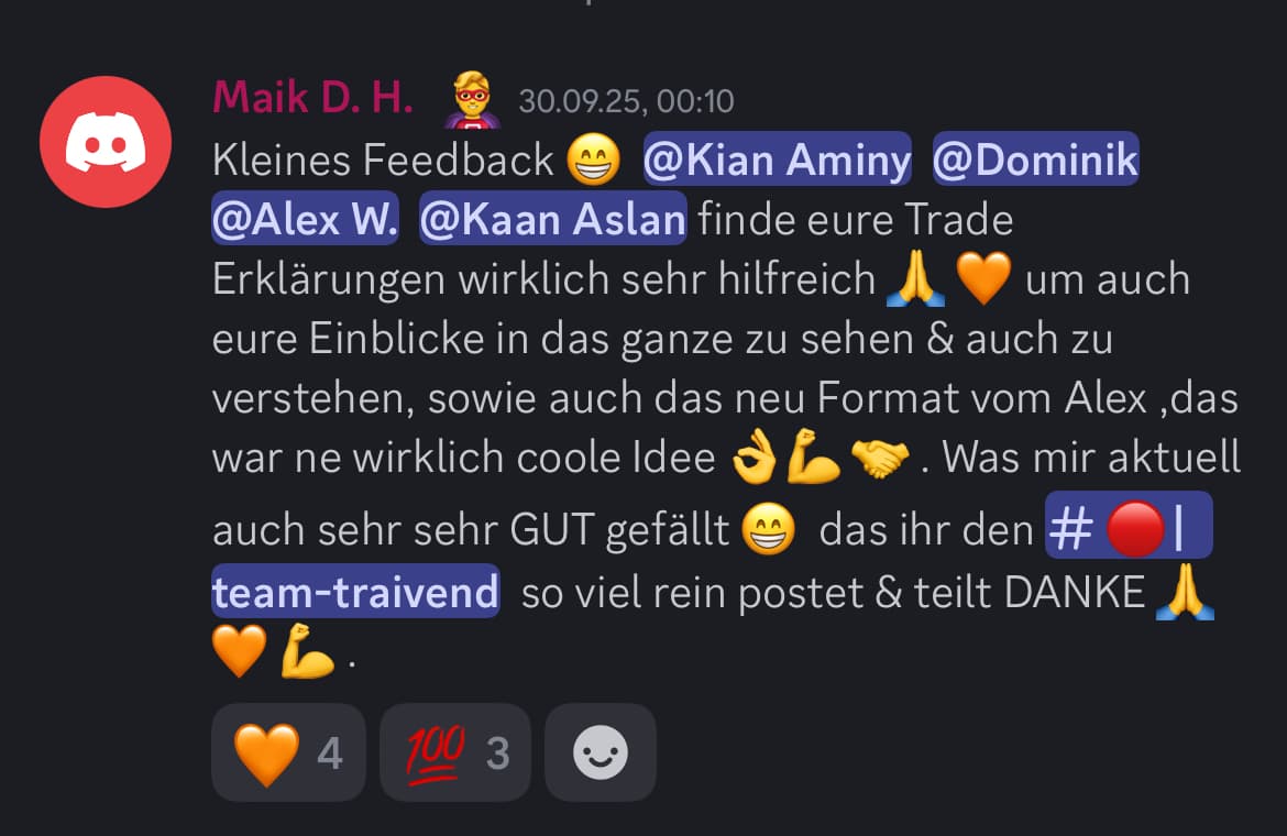Feedback aus der Traivend Community