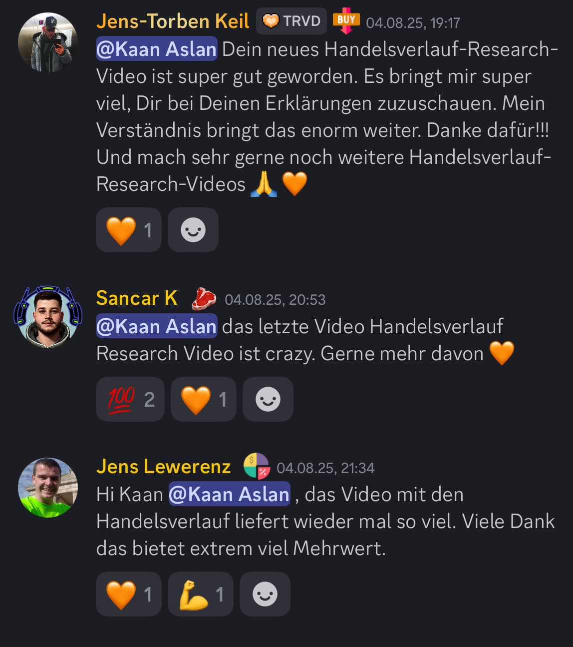 Feedback aus der Traivend Community