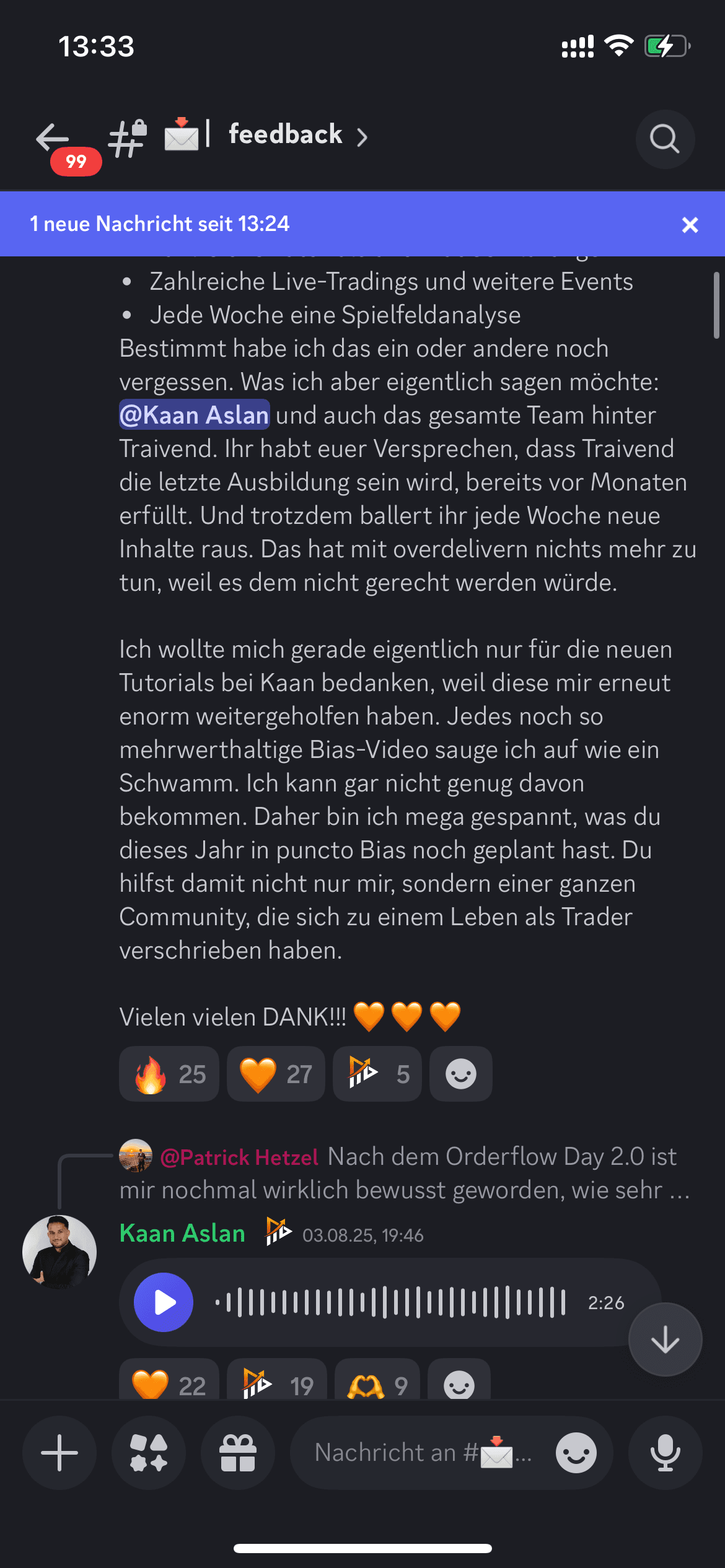 Feedback aus der Traivend Community