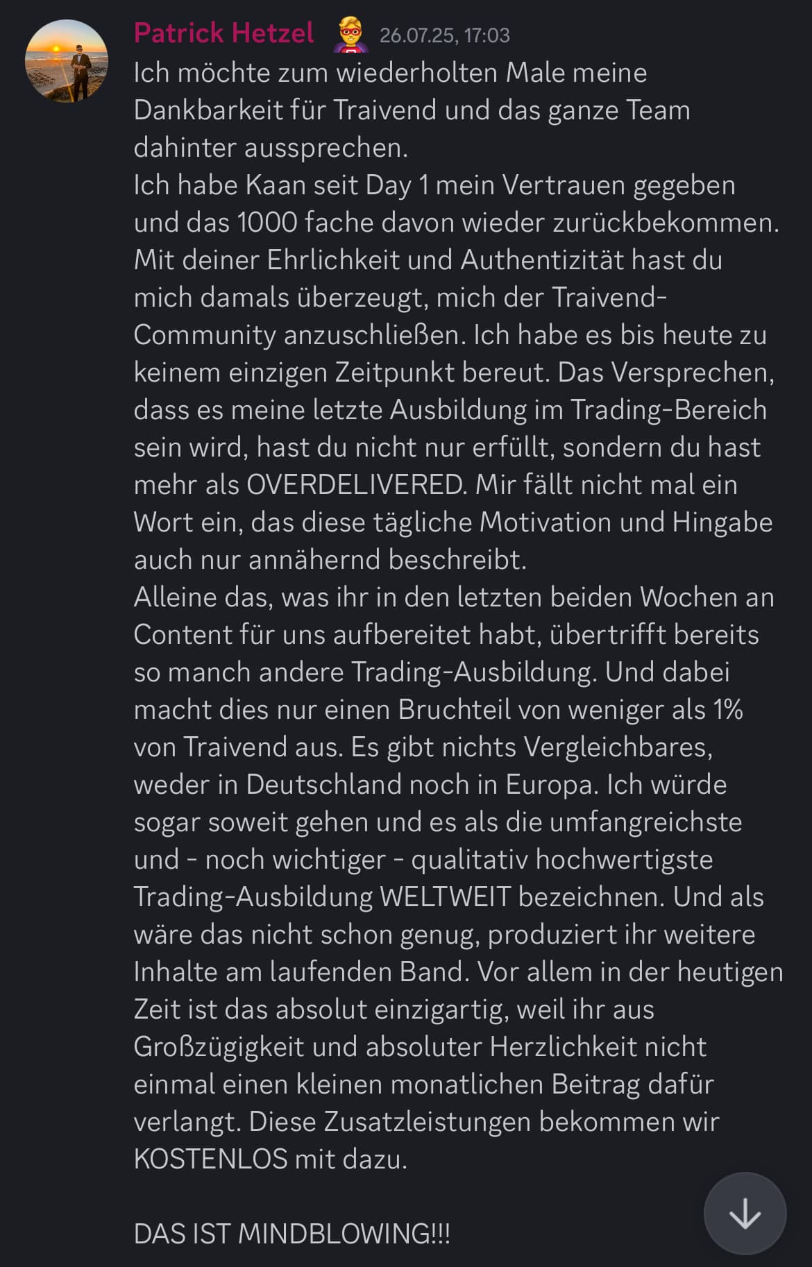 Feedback aus der Traivend Community