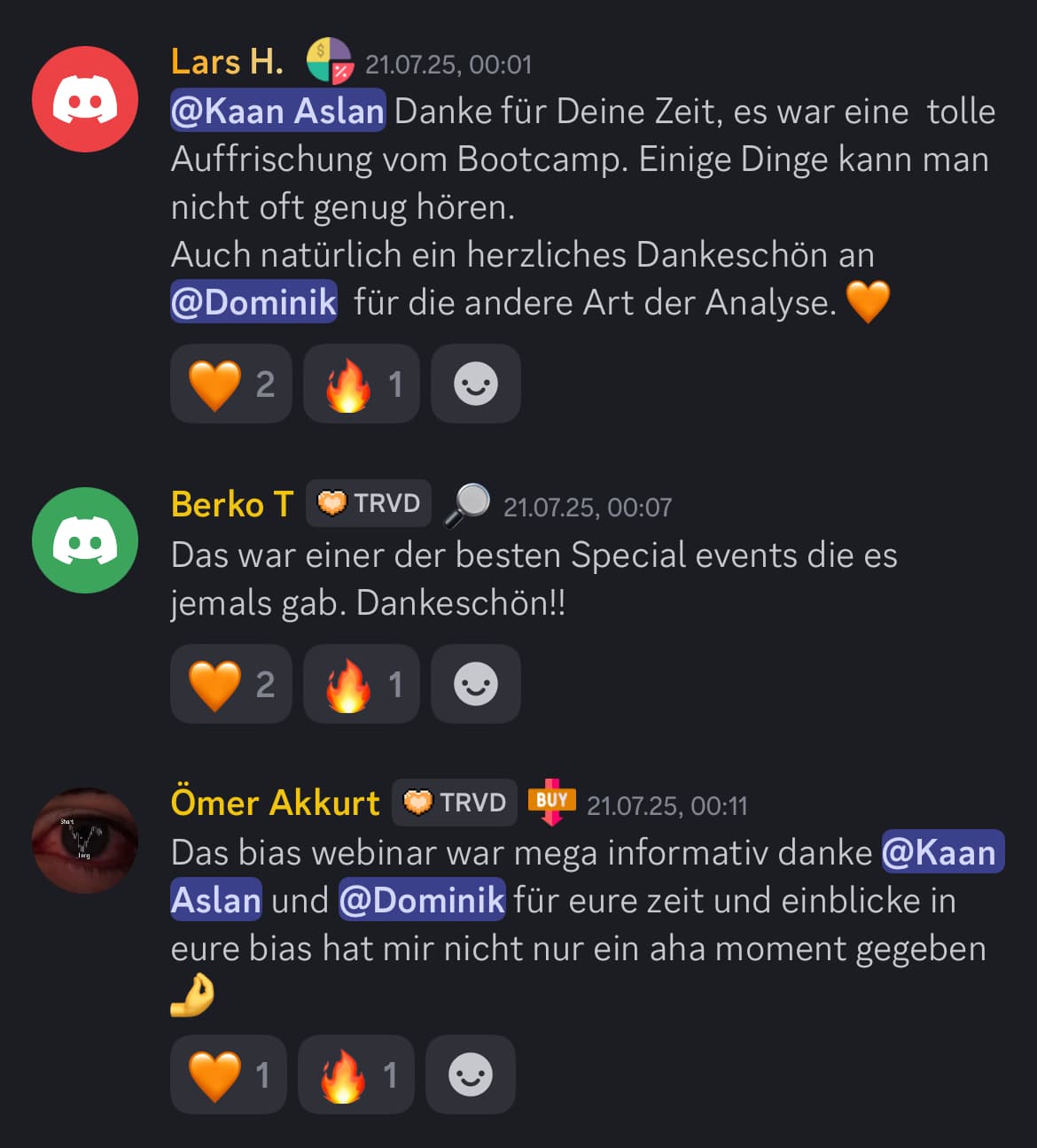 Feedback aus der Traivend Community