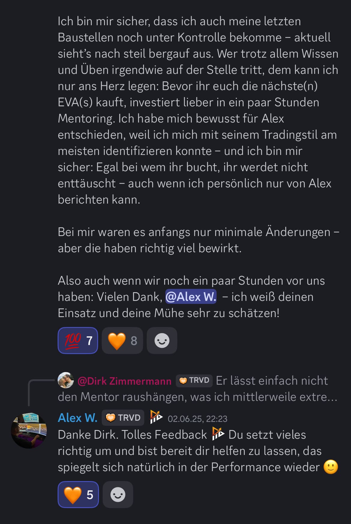 Feedback aus der Traivend Community